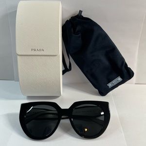 Prada Milano Sunglasses (BRAND NEW!!!) - Cat Eye. Black with white detailing.